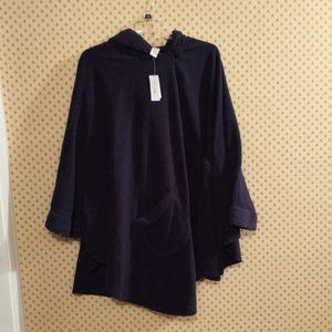 CLEARANCE Women's Sherpa Trim Wrap Cape - OS NWT